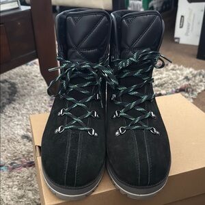 Black Suede Hiking Boots